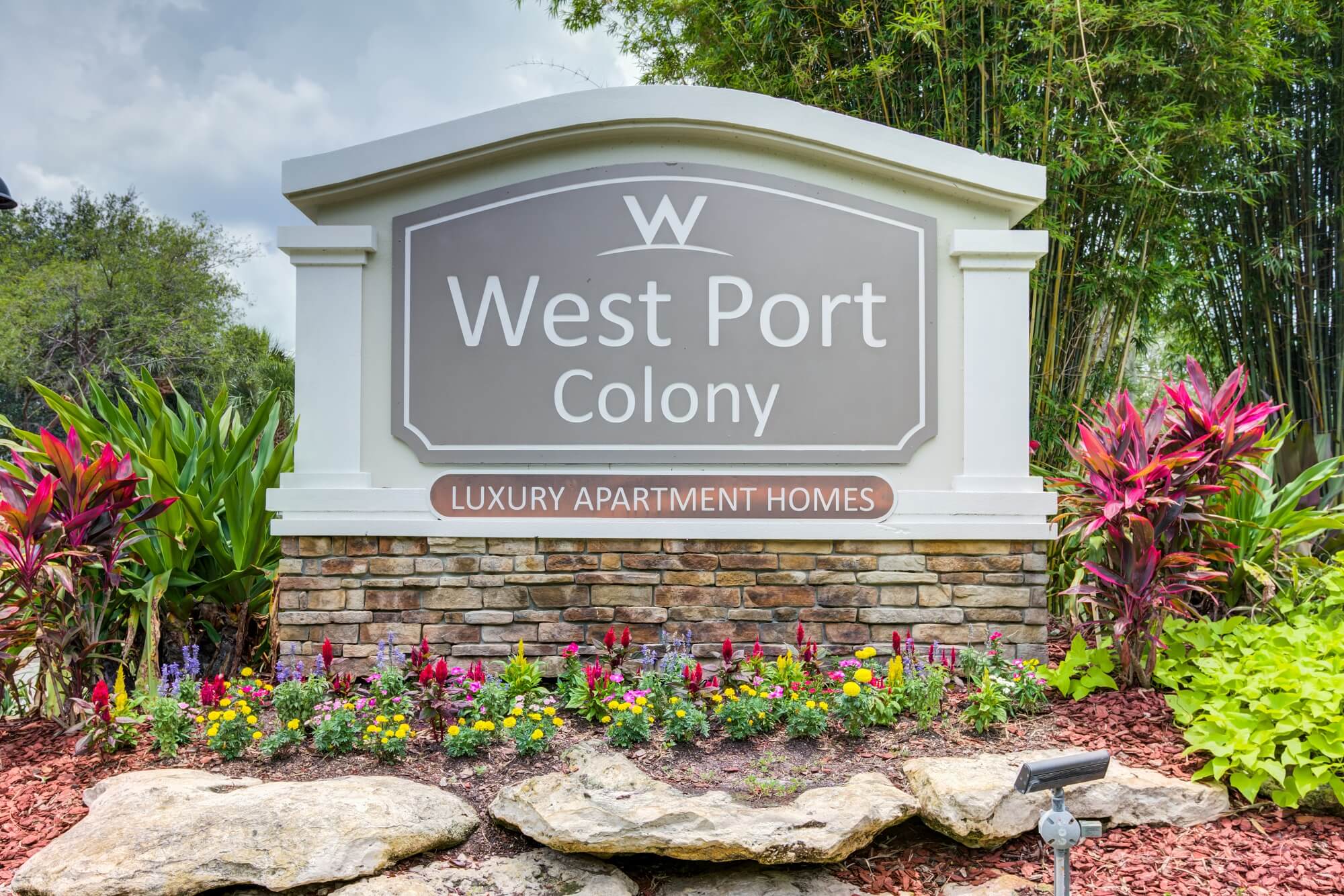 west port colony monument sign.